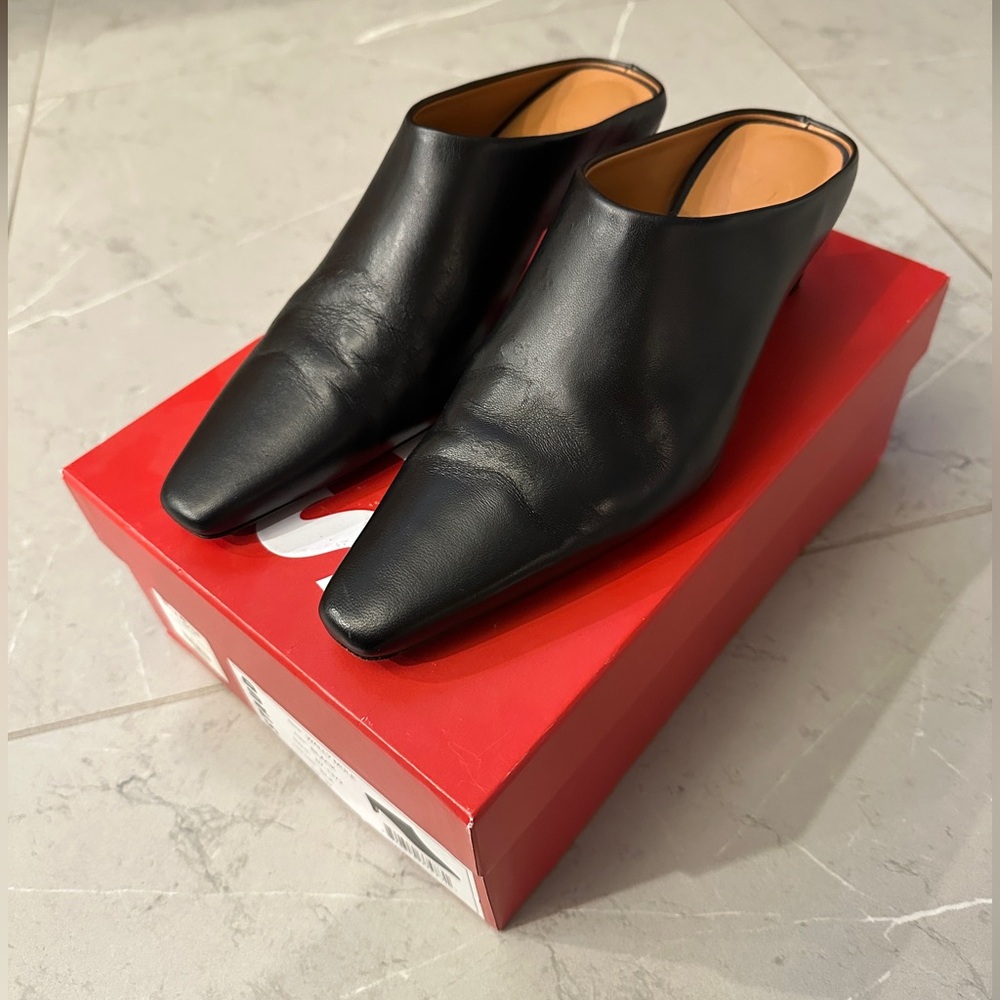 STAUD Black Wally Mules
